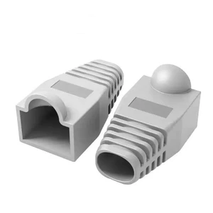 Jumper Cable Boot OEM RJ45 Cat5e Cat6 Ethernet Network LAN Cable Cover Boot Patch Cable Connector Boot Flat Cap Modular Plug End