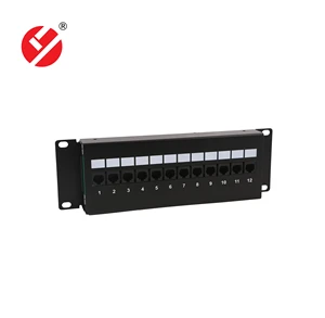 LIYUAN 12-Port Krone & 110 Daul LDC Wall-Mounted UTP Patch Panel Cat6 Networking LY-PP6-37 Series