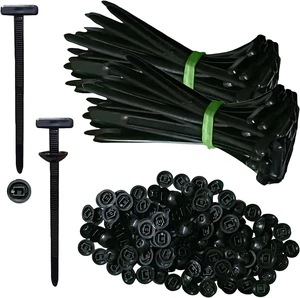 100pcs Pack Nylon Universal Cable Tie Buckle of Multipurpose Plastic Cable Ties Tool for Car Daily Repair