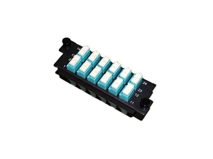 SpeedyFiberTX Wall-Mount Fiber Optic Cable LC/SC/FC/ST Connectors OFNR/LSZH Jacket Aqua 2-Conductor Space-Conscious ITU
