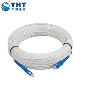 1 2 Core Preconnected Patch Cord SC/APC SC LC UPC APC SC-SC FTTH Flat Drop Cable Jumper Fiber Optic Patchcord LC Upc