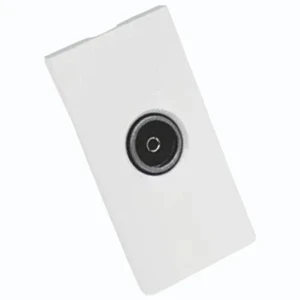 Premium modular TV socket coaxial F type 75 ohm brass plastic connector for cable television installations