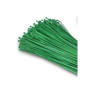 Plastic Wire Rope Clip Nylon66 Green Velcro Clamp (5x450) 500 Pcs Ata Home