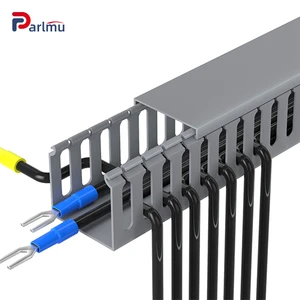 Customized PVC Cable Tray Electric Duct Insulation Protection Fireproof Slotted Design Waterproof Cable Channel