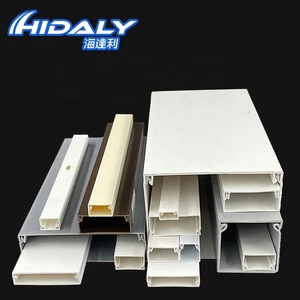 High Quality Outdoor PVC Cable Trunking 50x35 mm in 1.1mm Thickness Plastic Network Cable Raceway Wiring Duct