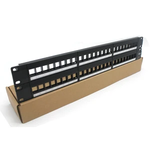 Patch Panel 24 Ports Blank RJ45 Patch Panel Without Keytone Jack