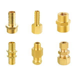 High Quality NPT 1/2 In Forged Brass Pipe Fitting Connector With High Pressure For Building Water Supply and Drainage