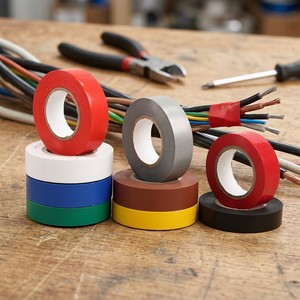 SZS Solid PVC Electrical Insulating Tape Flexible 0.18mm X 19mm X20m for Electric Wires Installation