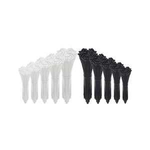 Customizable Industrial Grade Nylon Cable Zip Ties Black White Plastic Fastening Ties For Heavy Duty Industrial Applications