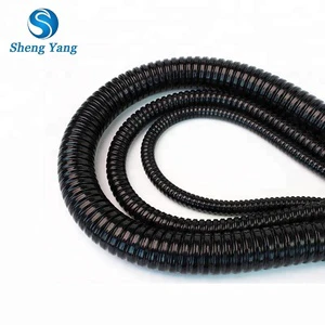 JAR Plastic Coated Metal Flexible Hose Cable Conduit Metal Hose Bellows Black Flexible Metal Tubing Electrical Conduits Fittings