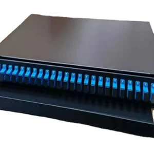 1U Fiber Optic Patch Panel SC/APC Optical Drawer Single Model LC Rackmount Server ODF Fibre for FTTH GSM Network