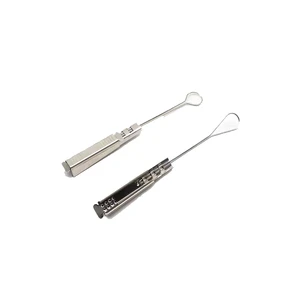 Stainless Steel Heavy Duty Drop Wire Clamp Lenew Silvery Fiber Optic FTTH For Cable Clamp Stainless Steel