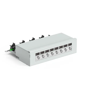 Cat6 FTP 8-Port German-Style Door Patch Panel Manufactured by Chinese Manufacturers