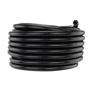 AC AFE BLACK PVC FLEXIBLE CONDUIT-ISO9001 Certified BS EN 61386 Standard-STRONG CORROSION RESISTANT-WAVE SHAPE STRUCTURE-VIETNAM