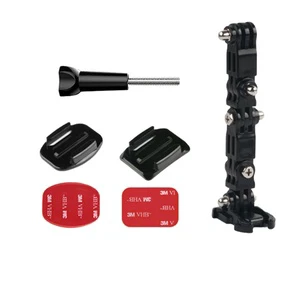 HONGDAK Sport Camera Accessories Helmet Chin Mount Bracket for GoPro Hero 12 11 Bike Motorcycle Helmet Adhesive Mount Kit