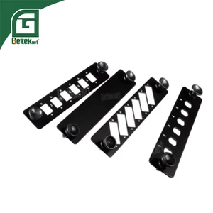 Geteknet OEM ODM Blank Fiber Optic Accessories Adapter Plates SC LC /ST 6 Port Patch Panel Empty for Adapter