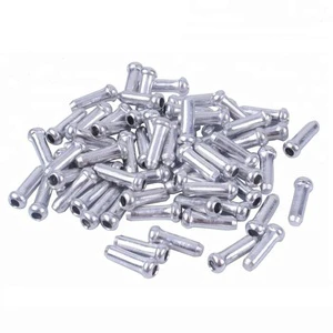 ZTTO 100pcs Road Mountain MTB Bicycle Shifter Brake Inner Cable Tips Caps Silver Crimp End Crimp Bike Housing Essential