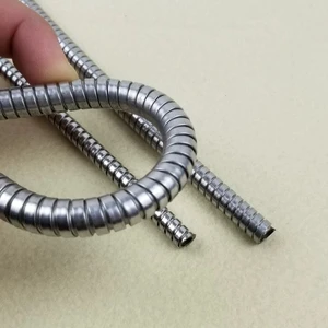 Small Bore 4/5/4.6/5/6/5.5mm Stainless Steel 304 Flex Tubing Electrical Cable Conduits Pipe Interlock IP40 Flame Resistant RoHS