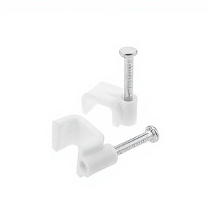 PROPART Cable Clip with Round Screw 5mm White 100pcs Model PECR5 China