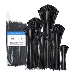 HDS Multi-Color Nylon 66 Self-Locking Plastic Zip Cable Tie High Tensile Strength Nylon Cable Tie for Industrial Wiring