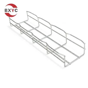 CE ISO Galvanized Wire Basket Cable Tray 50-600mm Width Manufacturer Supply for Commercial Cable Management