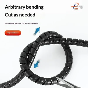 Polypropylene Plastic Cable Conduit Customized Pipe with Cutting Service PP Cable Management Pipe