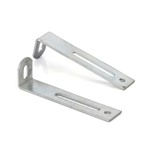 Custom Steel Metal Wall Bracket L Shape With Fixing Holes And Long Slot