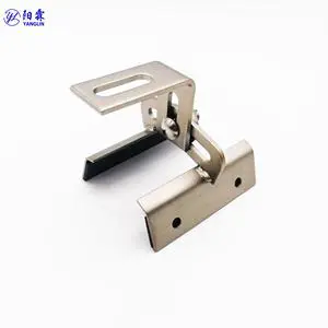 Solar Multi Trapezoidal Bracket With Self Adhesive Sealing Epdm Strips and Adjustable Angle for Metal Roof Mounting