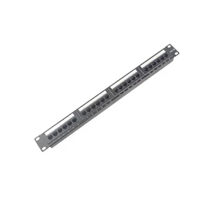 1U 19''24 Ports RJ45 4x6 Jackets,With Cabling Bracket Cat5e 24 Ports Patch Panel