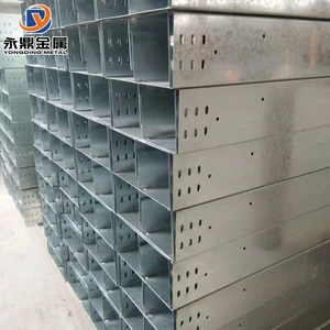 50-200mm Industrial Ventilated Galvanized Trunking Dust-proof Cable Tray Used for Construction Cable Laying Corrosion-resistant