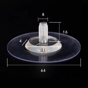 Traceless Nail Screw-type Adhesive PVC Suction Cups Epoxy Glue M4M8 Screw Rods Mounting Brackets Storage No-drilling Hooks