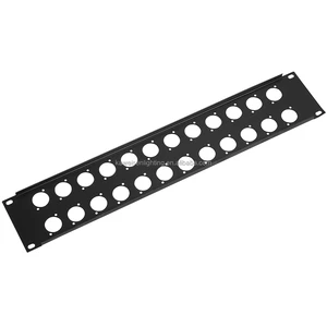 Factory Round 24 Port Patch 2U Panel Network Cabinet Accessories Cabinet Backplane Rack Patch Panel Termination Box ODF