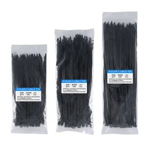 100pcs 8 Inch Self-Locking Nylon 66 Cable Ties UV Resistant for Wire Management 200mm Length 2.5mm Width RCR Brand