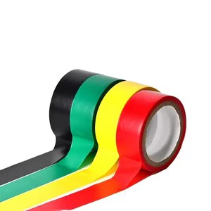 Black PVC Electrical Insulating Tape Fireproof Strong Flame Retardant Single Sided Adhesive Rubber Paper Masking Engineer Grade