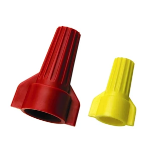 Double Wing Screw on Wire Cap Connector Cable End Fast Insert Twist Cap Closed End Rotating Terminal Screw-Type Clamp Spring Nut