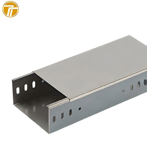 150*100 Carbon Steel Electro-galvanized Ventilated Solid Bottom Cable Tray High Quality Customized