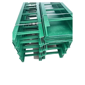 KUNBO High Strength Pultruded FRP GRP Cable Tray Corrosion Resistant Fiberglass Cable Ladder for Oil and Chemical Industry
