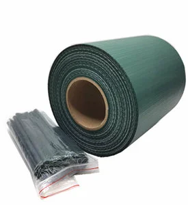 4.6cm*50m PVC Strip Plastic Fence Weaving Insert Tape For Chain Link Fence