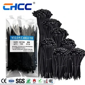 CHCC High Quality OEM ODM CE Eco-friendly UV Resistant Self-locking Plastic Zip Tie Manufacturer Nylon Cable Ties