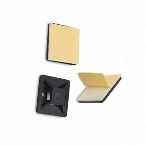 30mmx30mm Mounting Base Self Adhesive Nylon Cable Tie Mount