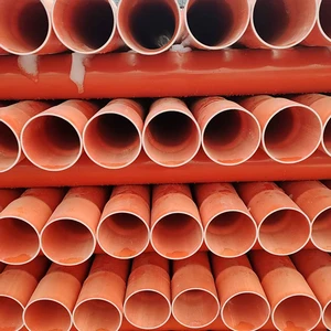 Cpvc Power Cable Conduit Pipe Flexible Electrical Upvc Pipe Dn50 Pvc Grey Electric Pipes 15mm 20mm