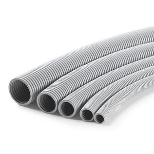 Flexible PVC Pipe Good Quality Electrical Nonmetallic Grey Corrugated Conduit Pipe For American Standard