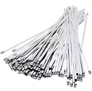 High-Strength Self-Locking 304 Stainless Steel Cable Tie Corrosion-Resistant High-Temperature Bundle 7.9*900MM