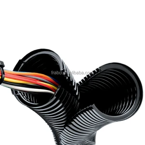 FRABO Double-layer Easy to Disassemble Polyamide Cable Wire Pipe Tube Nylon Flexible Conduit Pipe for Electraicl Overhaul