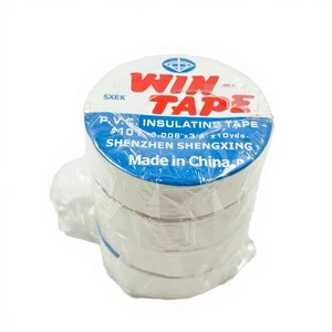 White PVC Insulation Tape 18mm X 20m Electrical Tape for Cable Protection