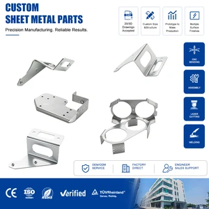 Custom Metal Brackets Sheet Metal Bending Parts CNC Laser Cutting Bending And Welding Service