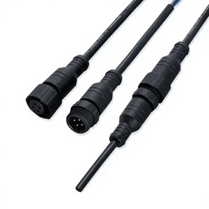 Waterproof Connector Cable Male Female Molded Aviation Plug Wire Harness Outdoor Light Solar Extension Waterproof Wiring Loom