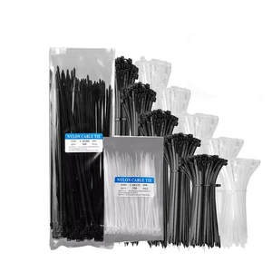 Wholesale Factory Free Sample 4X Self-Locking Nylon Industrial Cable Tie White 400mm 4.6mm