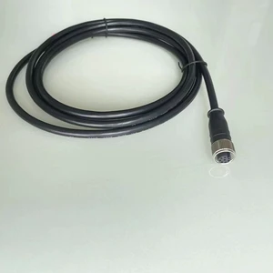 M12 A Code Cable Connector 4Pin Female Socket With Custom Cable Length For Industrial Automation Equipment