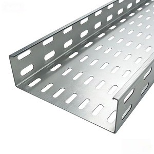 Steel Perforated Galvanized Cable Trays for Industrial and Residential Electrical Wiring 60pcs Capacity